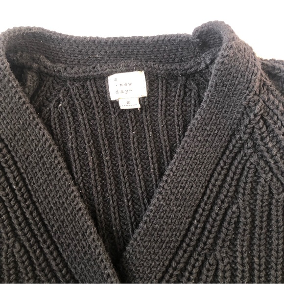 A New Day Black Button Cardigan - Picture 3 of 4